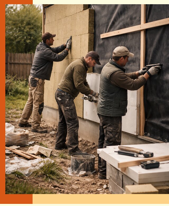 Утепление дачного дома под ключ в Усолье-Сибирском