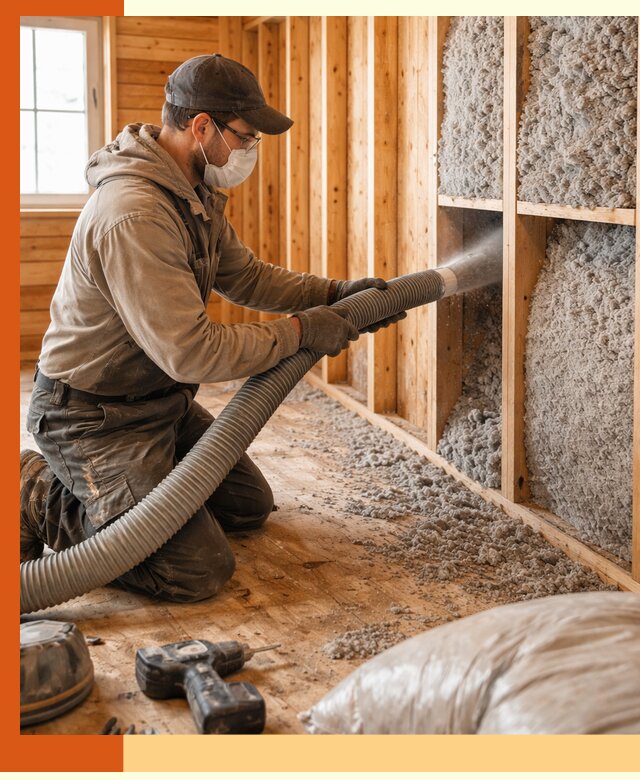 Утепление дачного дома эковатой в Усолье-Сибирском — быстро и надёжно