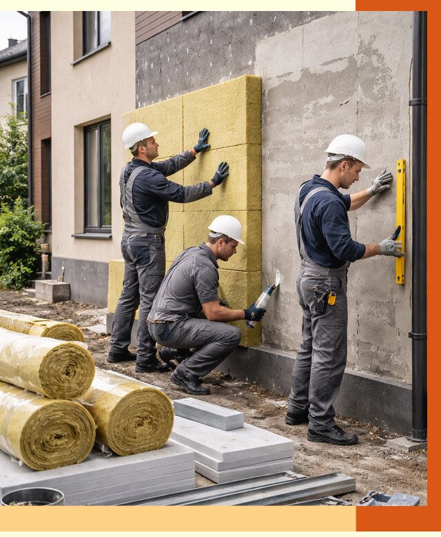 Утепление таунхауса в Усолье-Сибирском от 7430 руб/м2 — комплекс под ключ | ТепломастерСль