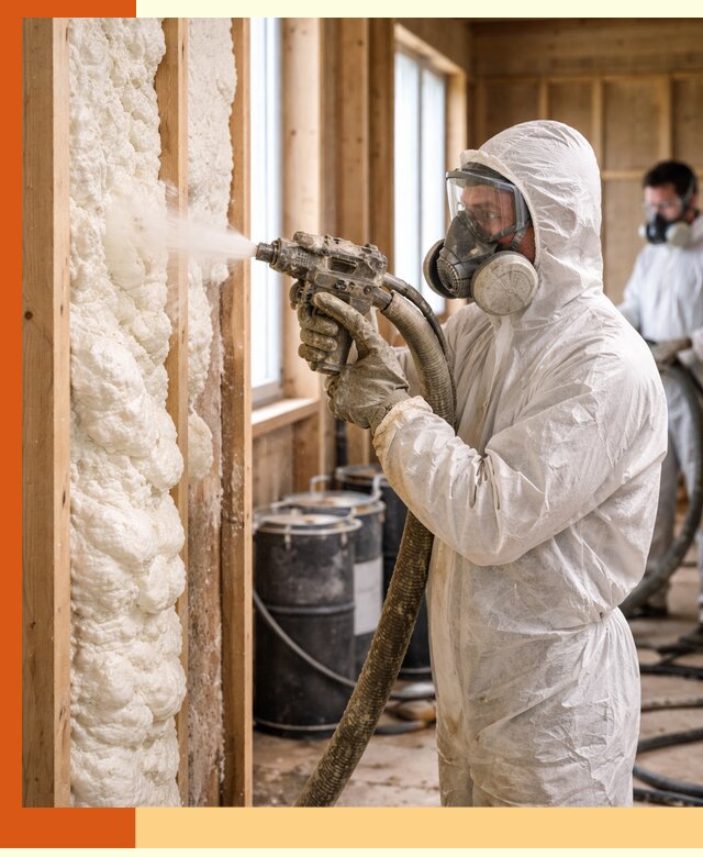 Утепление каркасного дома пенополиуретаном в Усолье-Сибирском