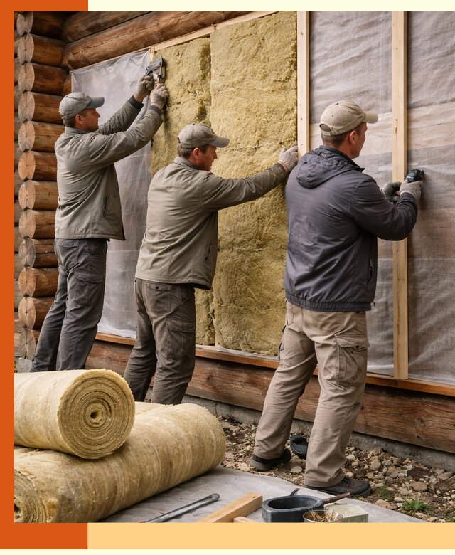 Утепление деревянного дома в Усолье-Сибирском эффективными технологиями