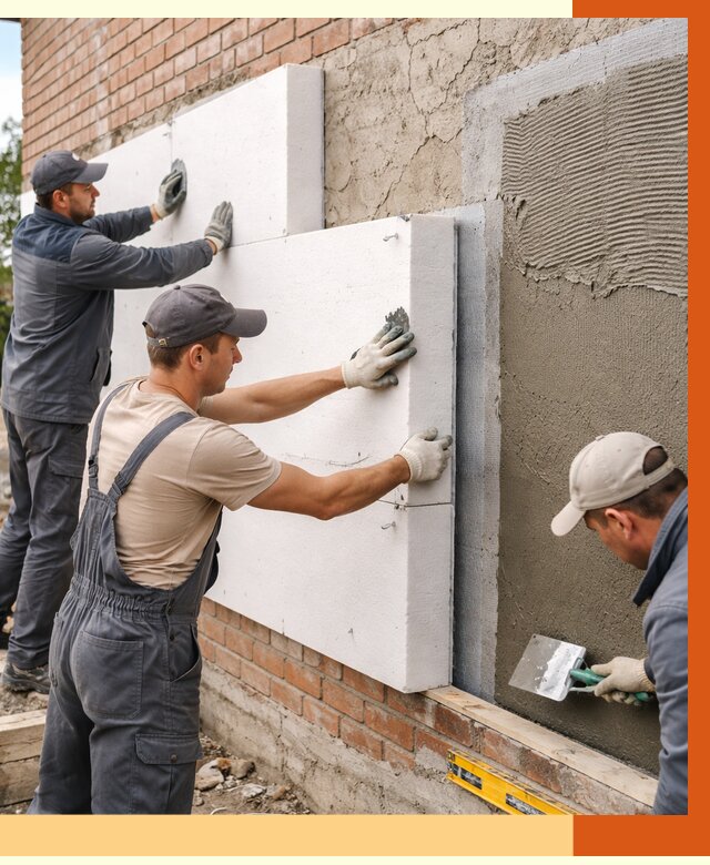 Утепление кирпичного дома в Усолье-Сибирском от 4334 руб. под ключ | ТепломастерСль