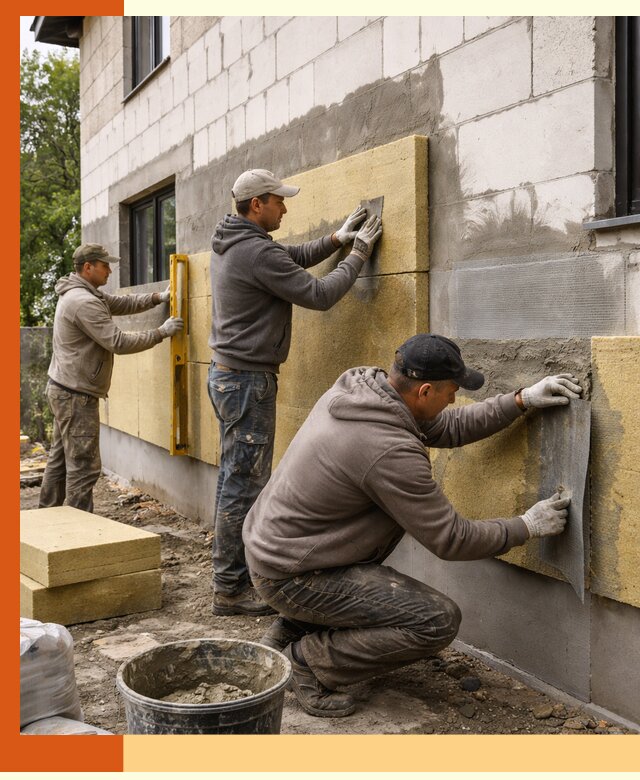 Утепление дома из газобетона в Усолье-Сибирском качественно и долговечно