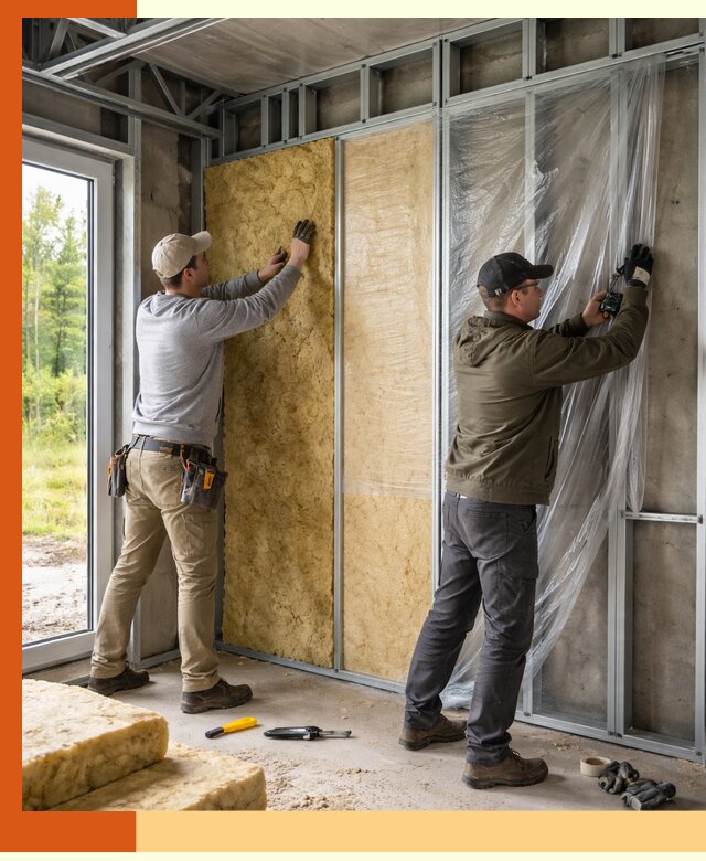 Утепление дома из ЛСТК в Усолье-Сибирском с гарантией качества и эффективности