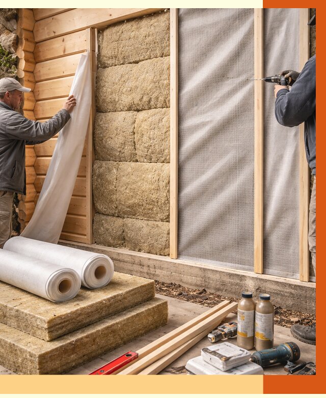 Утепление дома из минибруса в Усолье-Сибирском от 4644 руб/м2 — заказать профессионально | ТепломастерСль