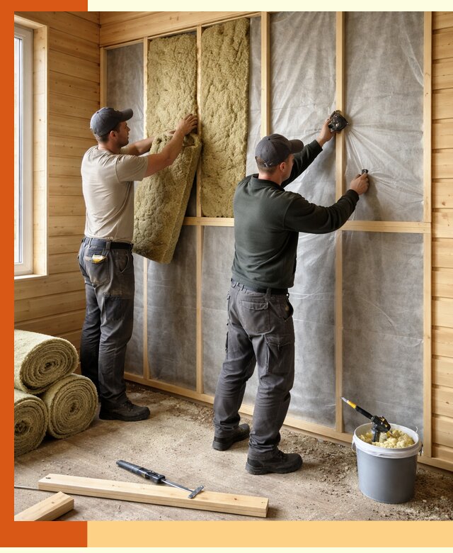 Утепление дома из минибруса в Усолье-Сибирском: комплексные теплоизоляционные работы