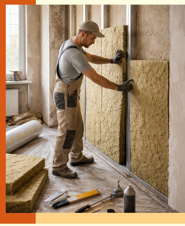 Утепление квартиры в Усолье-Сибирском — комплексная теплоизоляция стен и полов