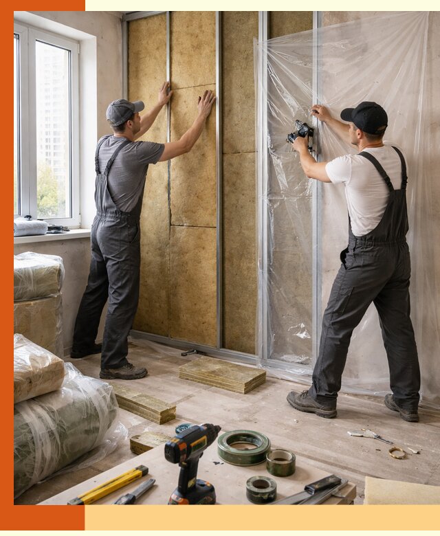 Утепление квартиры изнутри профессионально в Усолье-Сибирском