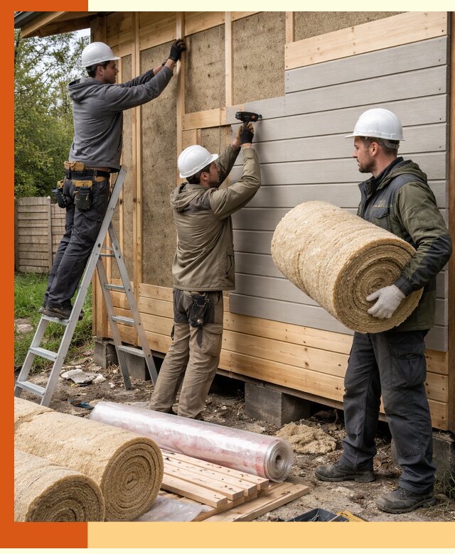 Утепление бани снаружи в Усолье-Сибирском профессионально и надежно