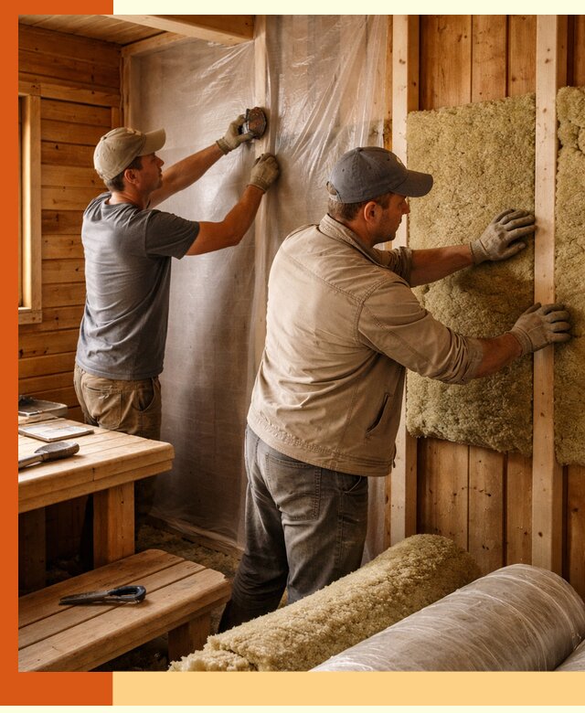 Утепление бани изнутри в Усолье-Сибирском качественно и недорого