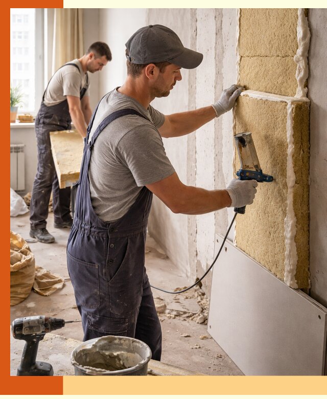 Утепление стен изнутри в Усолье-Сибирском — качественно и эффективно