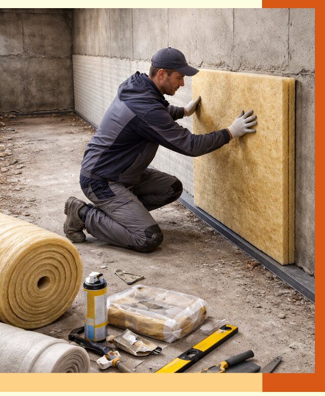 Утепление фундамента изнутри в Усолье-Сибирском от 4334 руб./м2 — работы под ключ | ТепломастерСль