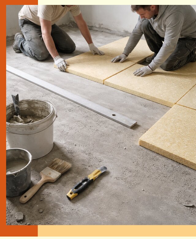 Утепление бетонного пола в Усолье-Сибирском профессионально и недорого