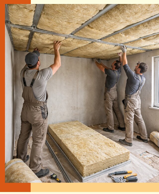 Утепление потолка в Усолье-Сибирском — тепло и без сквозняков