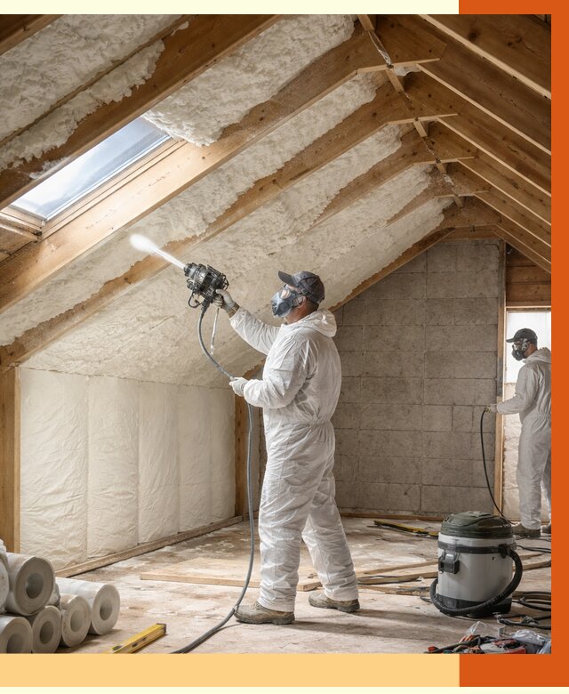 Утепление мансарды ППУ в Усолье-Сибирском от 2838 руб./м² — заказать под ключ | ТепломастерСль