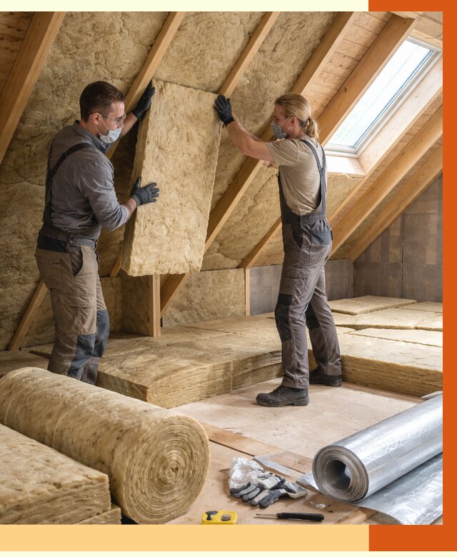 Утепление мансарды минватой в Усолье-Сибирском от 4334 руб./м2 — монтаж и пароизоляция | ТепломастерСль