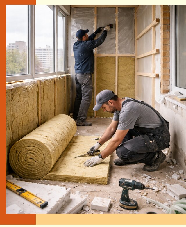 Утепление балкона под ключ в Усолье-Сибирском качественно и быстро