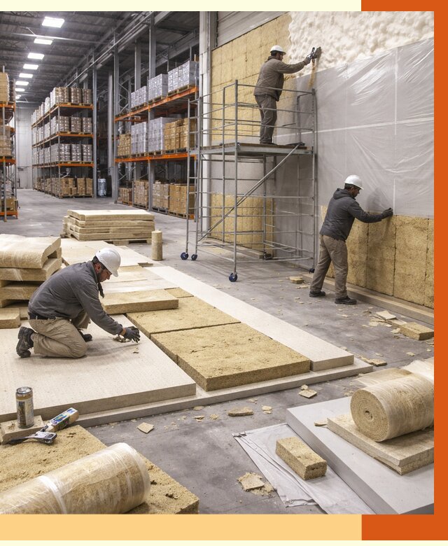 Утепление складского терминала в Усолье-Сибирском от 7740 руб./м² под ключ | ТепломастерСль