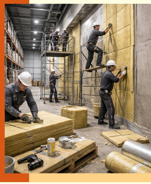 Утепление логистического центра в Усолье-Сибирском качественно и экономично