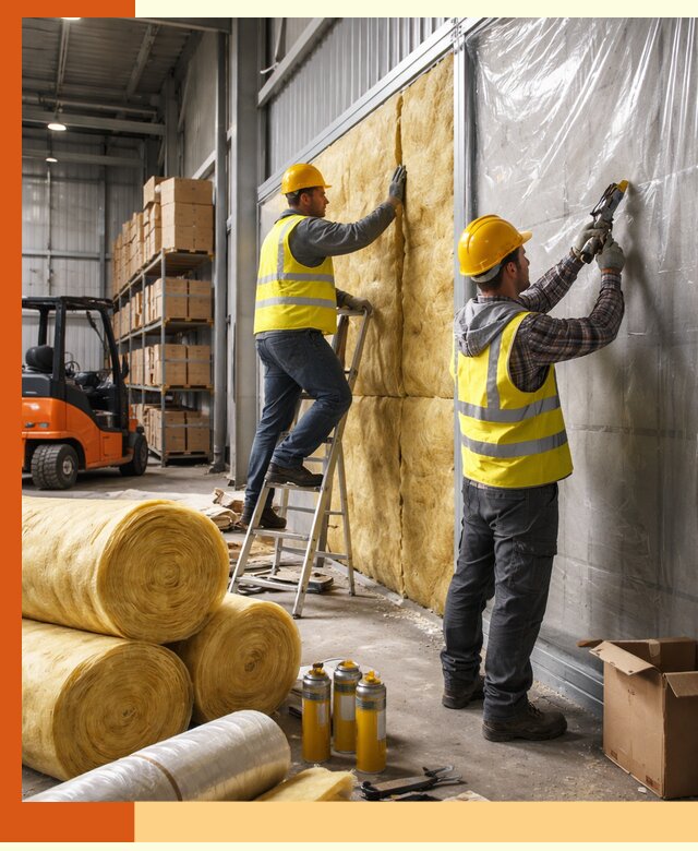 Утепление склада с техникой в Усолье-Сибирском под ключ