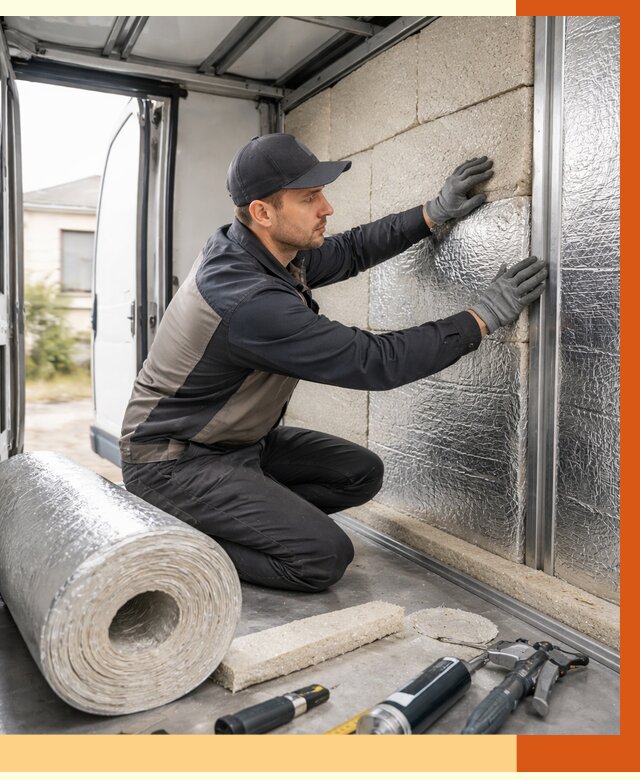 Утепление фургона рефрижератора в Усолье-Сибирском от 12900 руб./м² под ключ | ТепломастерСль