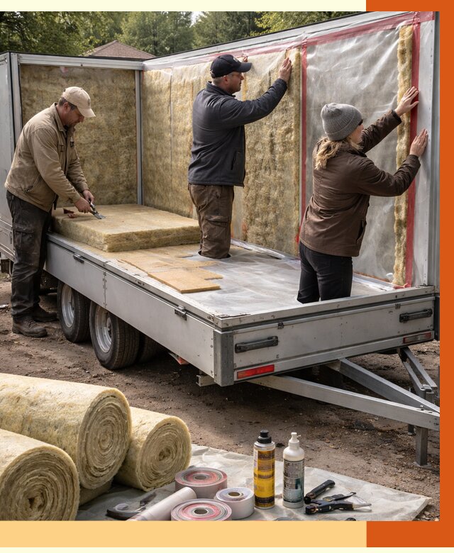 Утепление прицепа в Усолье-Сибирском под ключ от 12900 руб. — комплекс от ТепломастерСль