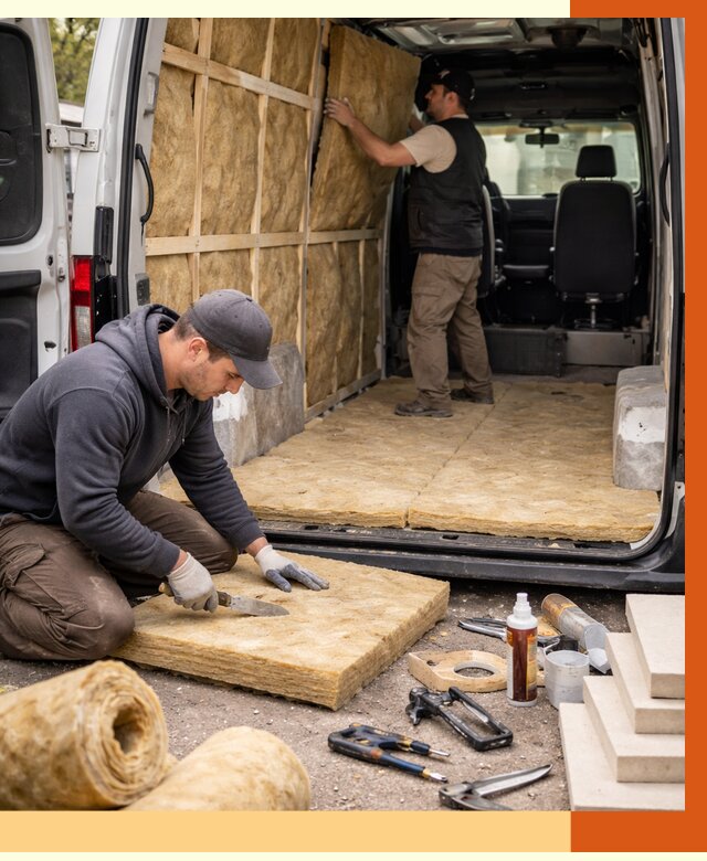 Утепление кемпера в Усолье-Сибирском под ключ от 12384 руб. — профессионально | ТепломастерСль