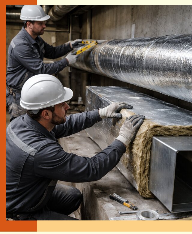 Профессиональное утепление воздуховодов и теплоизоляция в Усолье-Сибирском