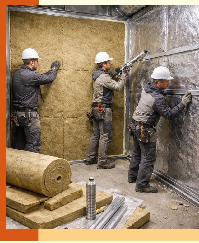 Утепление венткамеры в Усолье-Сибирском — качественная теплоизоляция и шумопоглощение