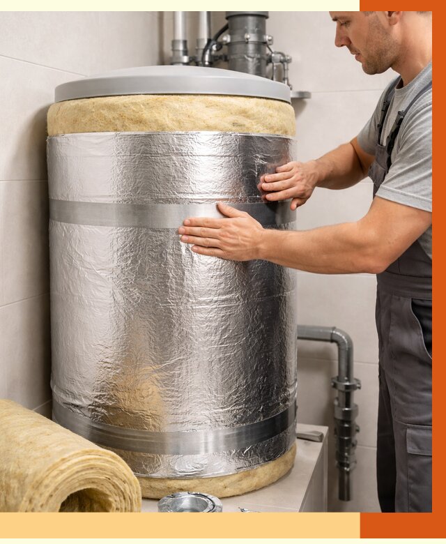 Утепление бойлера в Усолье-Сибирском от 4644 руб. под ключ | Утепление ППУ | ТепломастерСль