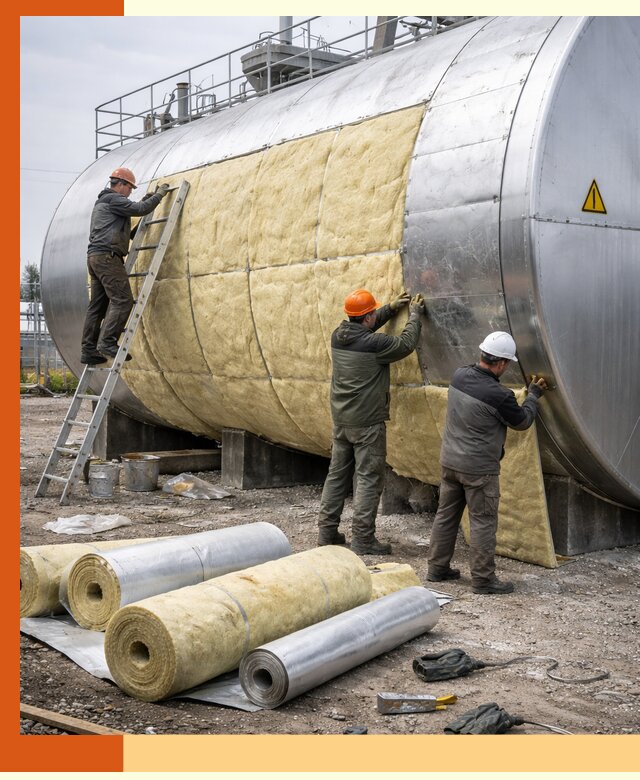 Утепление резервуаров с топливом в Усолье-Сибирском надежно и экономично
