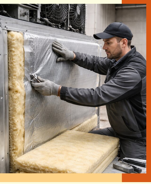 Утепление холодильного агрегата в Усолье-Сибирском от 8772 руб. под ключ | ТепломастерСль