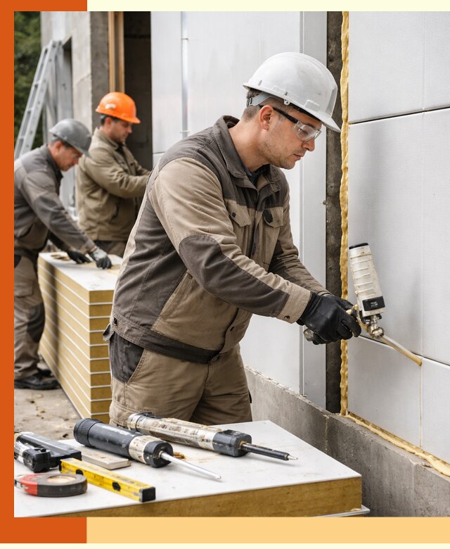 Утепление сэндвич-панелей пенополиуретаном в Усолье-Сибирском
