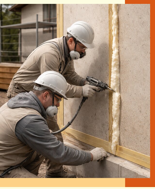 Утепление сип панелей ППУ в Усолье-Сибирском от 4954 руб. под ключ | ТепломастерСль