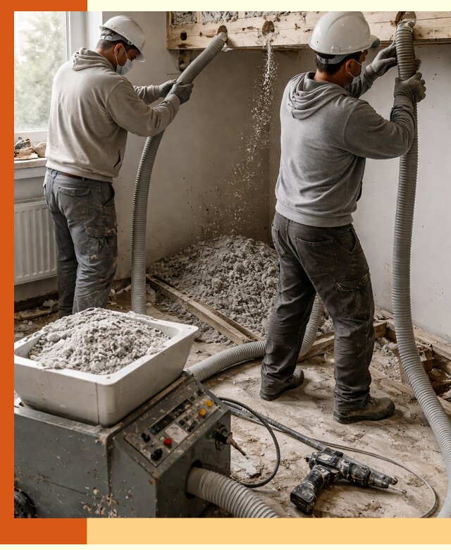 Заполнение пустот перекрытий пеной и наполнителями в Усолье-Сибирском