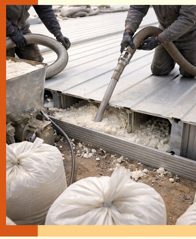 Заполнение пустот кровельных панелей пенными и мокрыми герметиками в Усолье-Сибирском