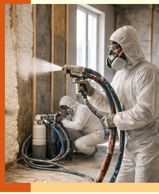 Пенополиуретан напыление для утепления зданий в Усолье-Сибирском