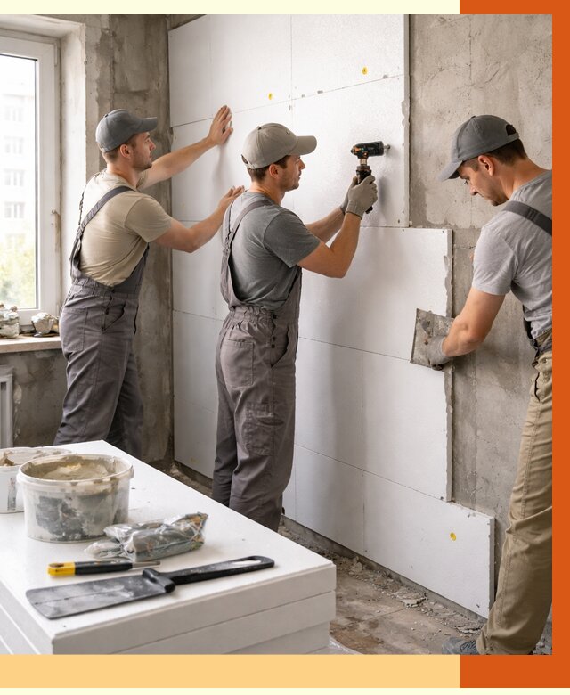 Утепление пенопластом домов и стен в Усолье-Сибирском от 1909 руб. — ТепломастерСль