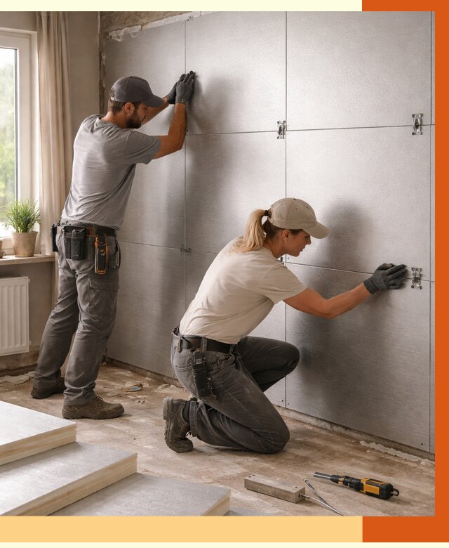 Утепление PIR панелями в Усолье-Сибирском от 4334 руб. под ключ | ТепломастерСль