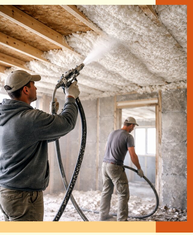 Утепление пеноизолом в Усолье-Сибирском от 1651 руб./м2 под ключ | ТепломастерСль