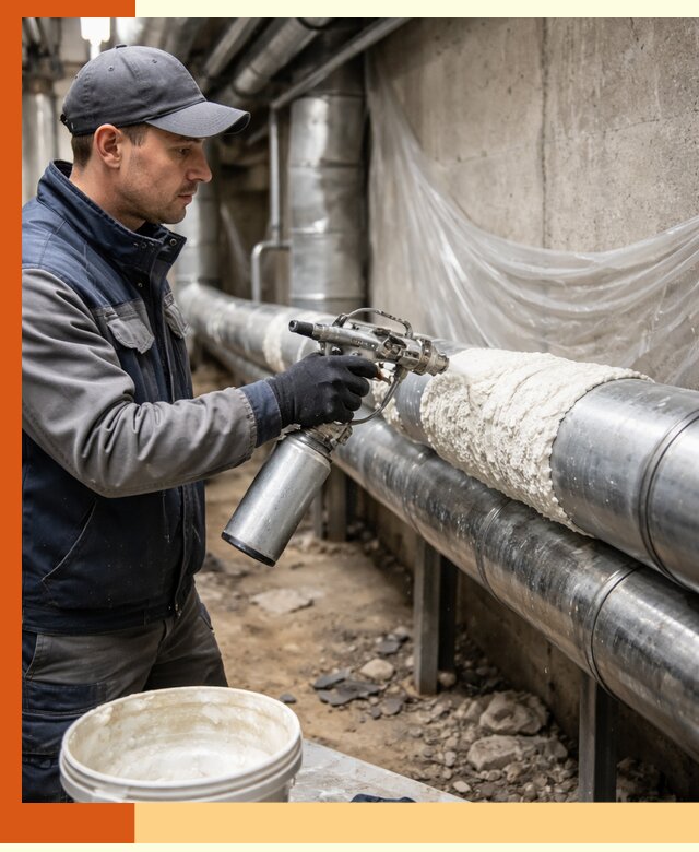 Утепление труб жидкой теплоизоляцией в Усолье-Сибирском