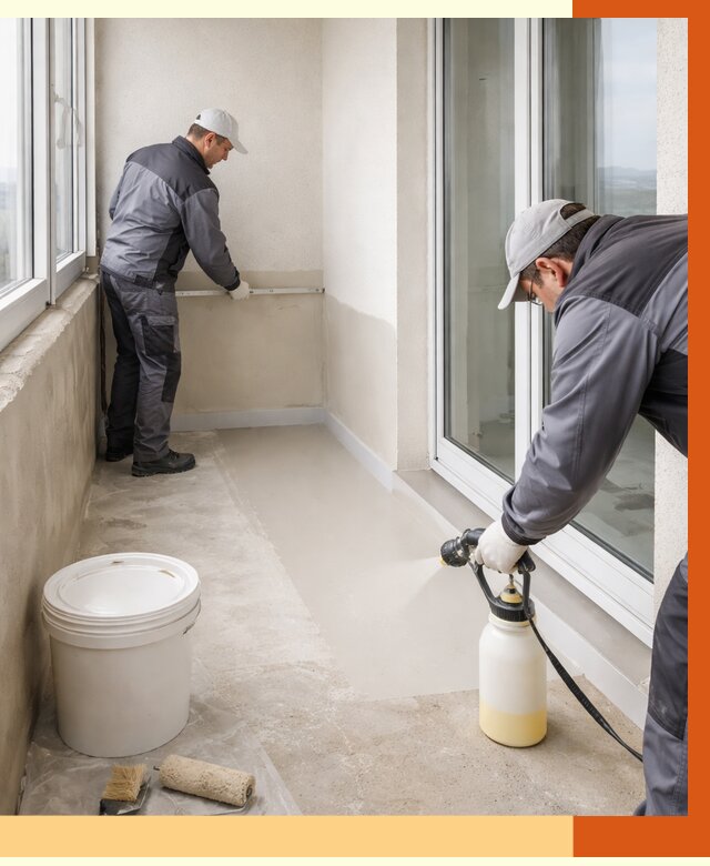 Утепление балкона жидкой теплоизоляцией в Усолье-Сибирском от 5934 руб./м2 | ТепломастерСль