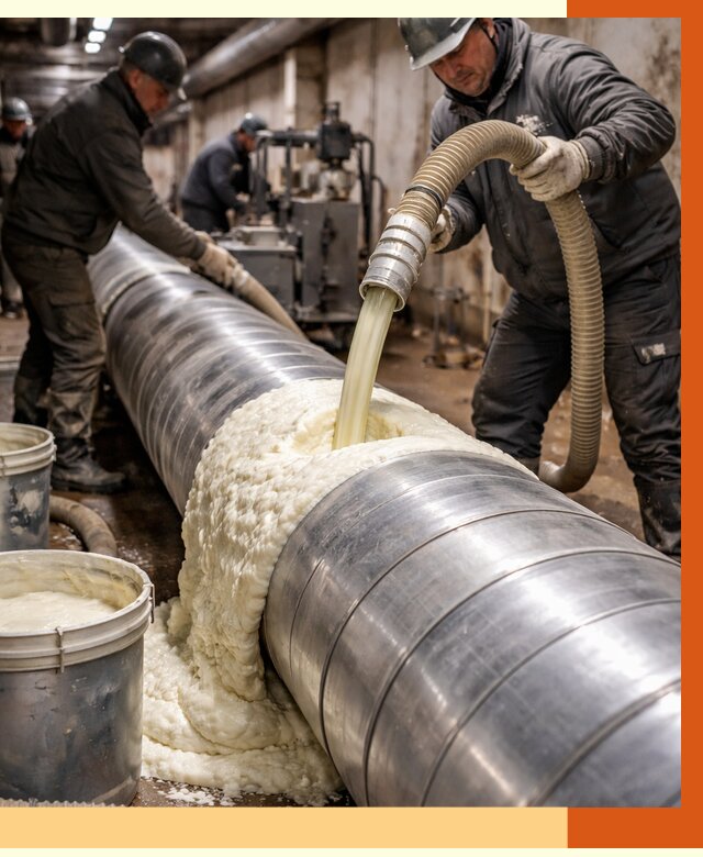 Утепление теплотрассы жидкой теплоизоляцией в Усолье-Сибирском от 4334 руб. | ТепломастерСль