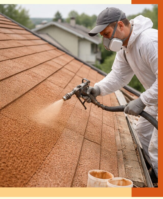 Утепление кровли жидкой пробкой в Усолье-Сибирском от 2786 руб./м² под ключ | ТепломастерСль