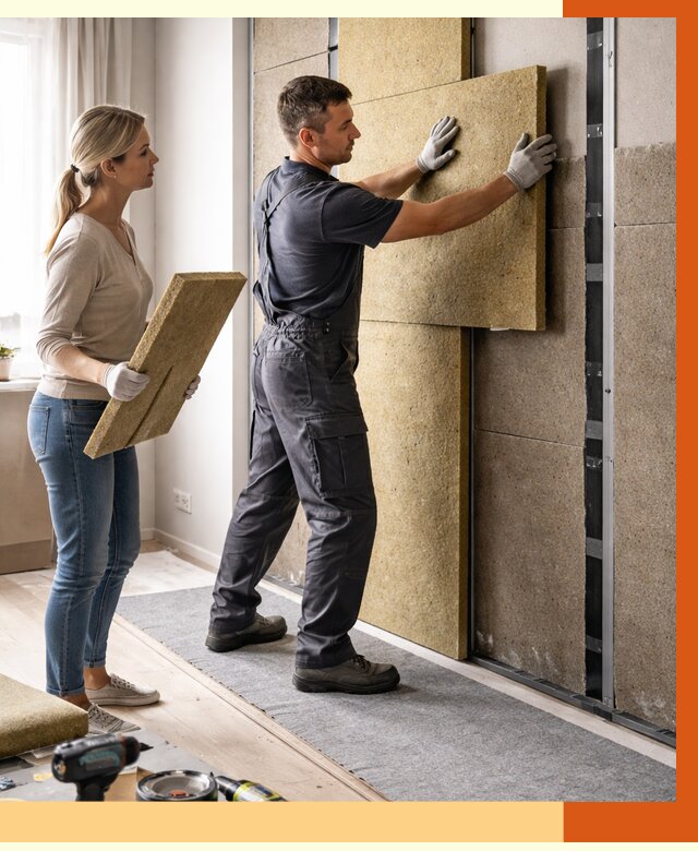 Профессиональная шумоизоляция квартиры в Усолье-Сибирском от 7740 руб. за м2 | ТепломастерСль