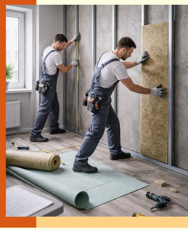 Шумоизоляция квартиры под ключ в Усолье-Сибирском — профессионально и гарантированно