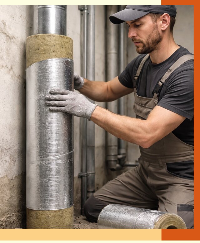 Шумоизоляция труб в Усолье-Сибирском от 1238 руб. — шумоподавление и звукоизоляция труб | ТепломастерСль