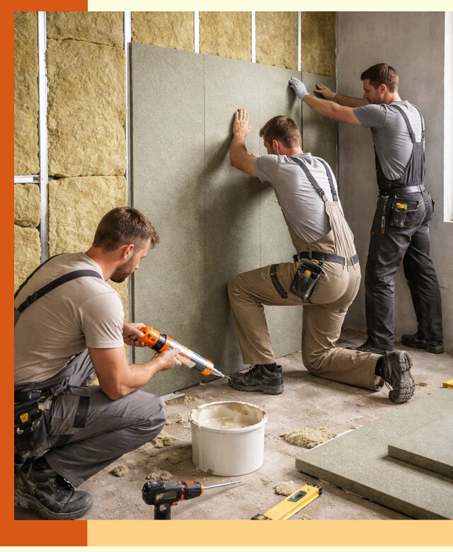 Профессиональная шумоизоляция стен в Усолье-Сибирском для квартир и домов