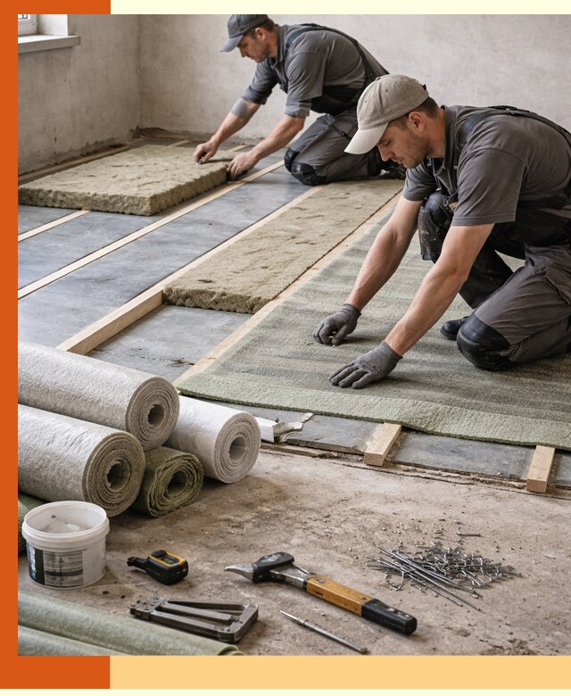 Шумоизоляция пола в Усолье-Сибирском — профессиональная звукоизоляция помещений