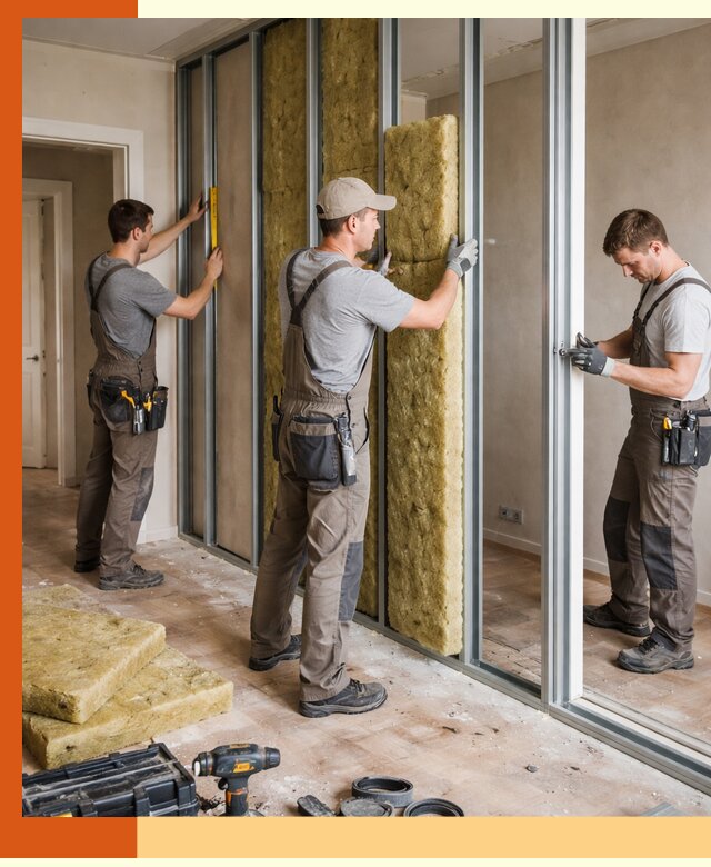 Шумоизоляция межкомнатных перегородок в Усолье-Сибирском эффективно и надёжно